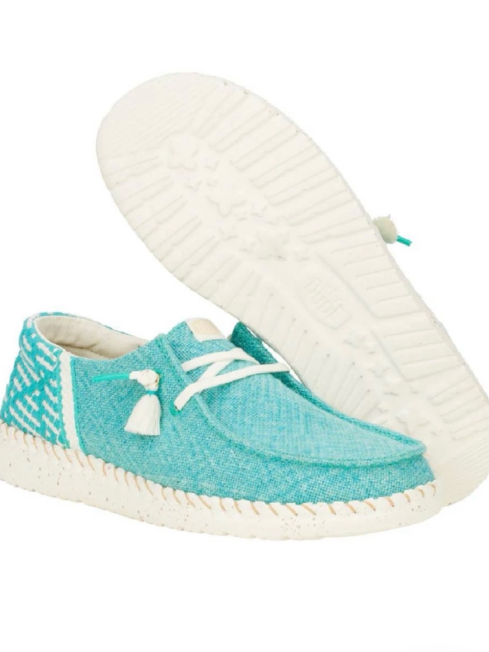 🆕 Hey Dude Wendy Funk Coastal Jute Ceramic Blue Women’s Shoes Sz 10, 11